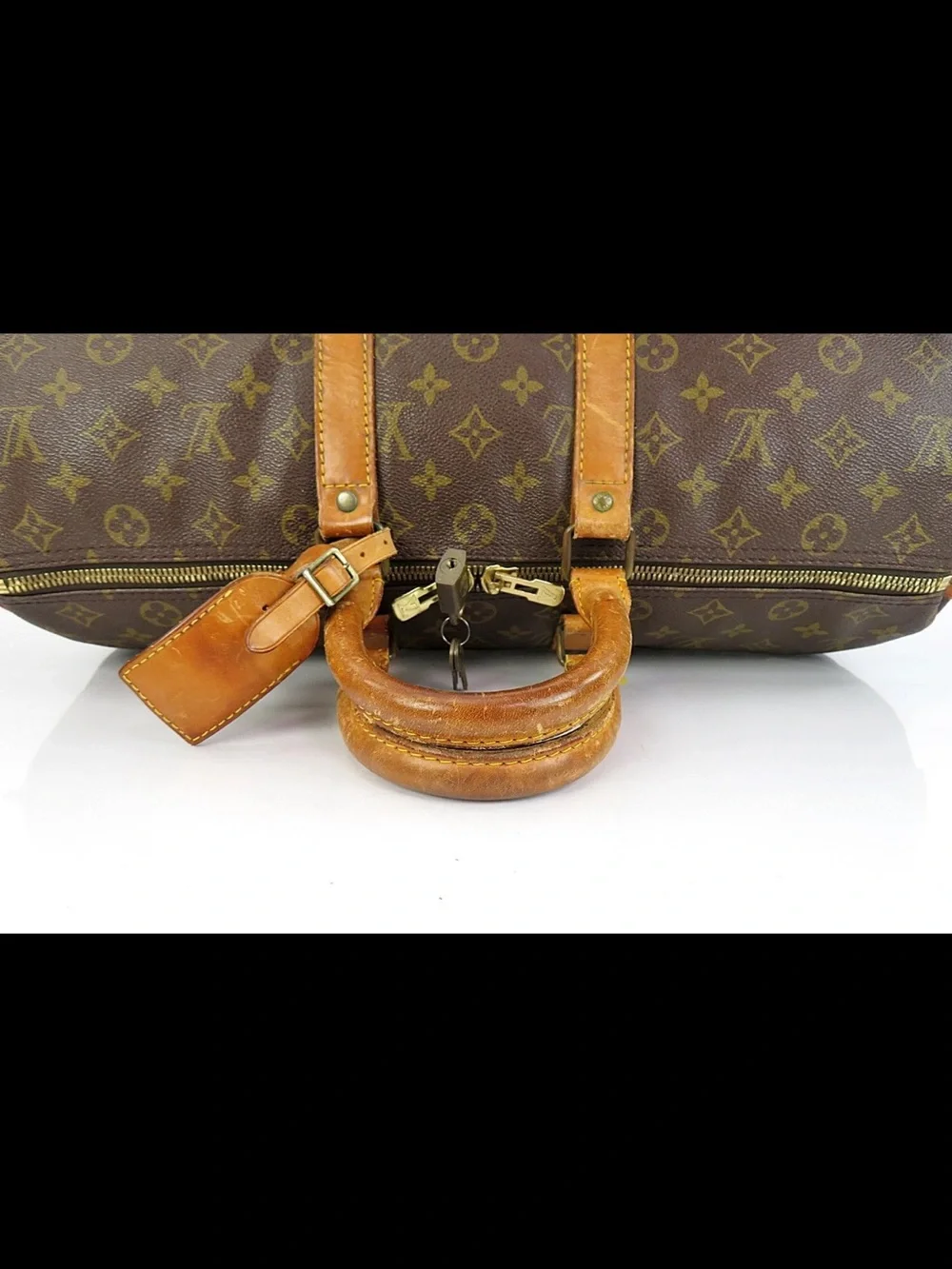 Louis Vuitton Brown Monogram Keepall Duffle Bag